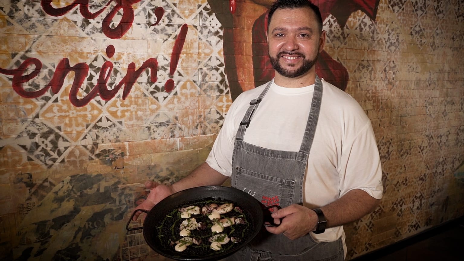 Chef Daniel Delgado - Black Ink Paella