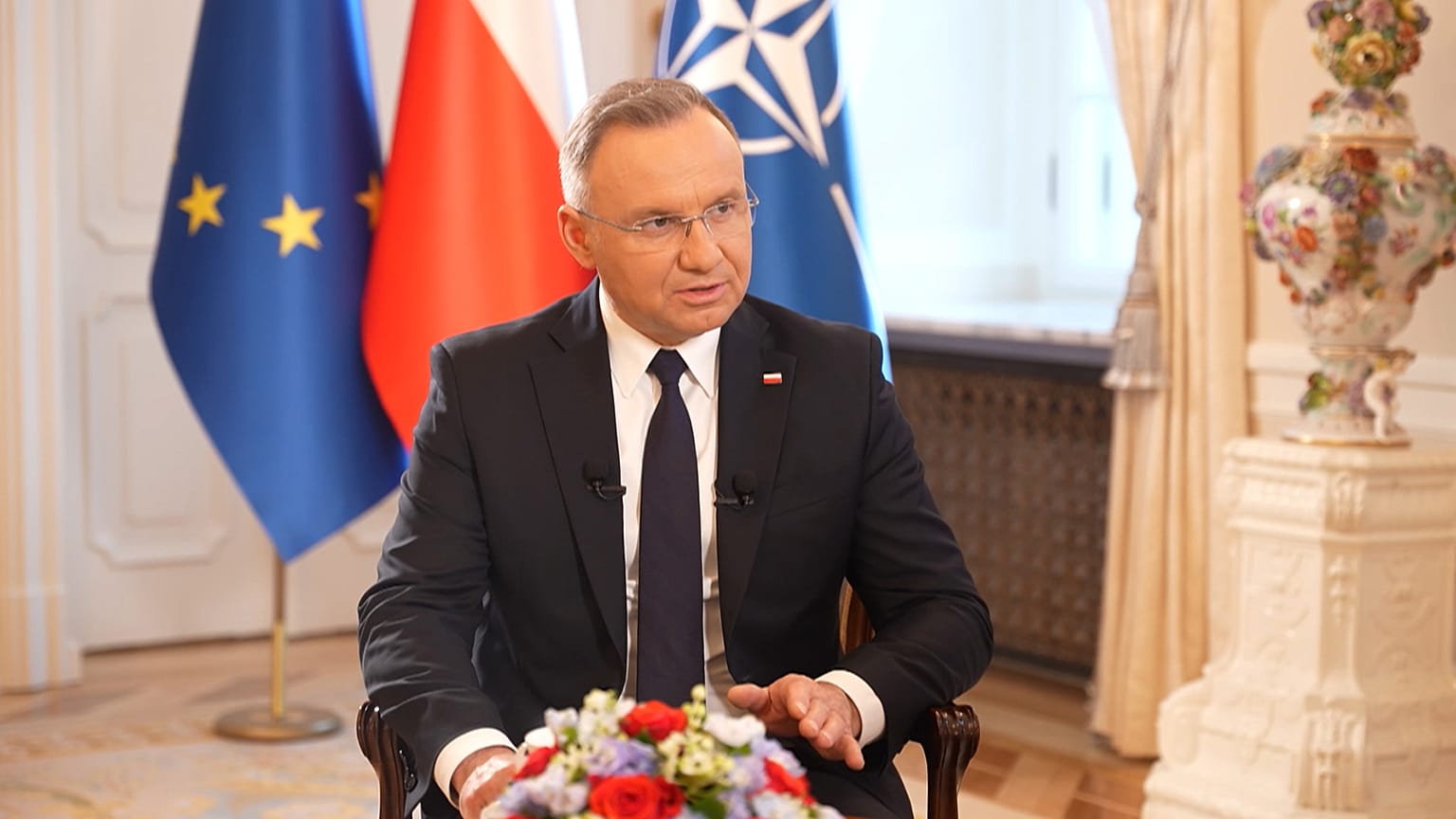 NATO must show strength, but only US can halt Putin, Duda says