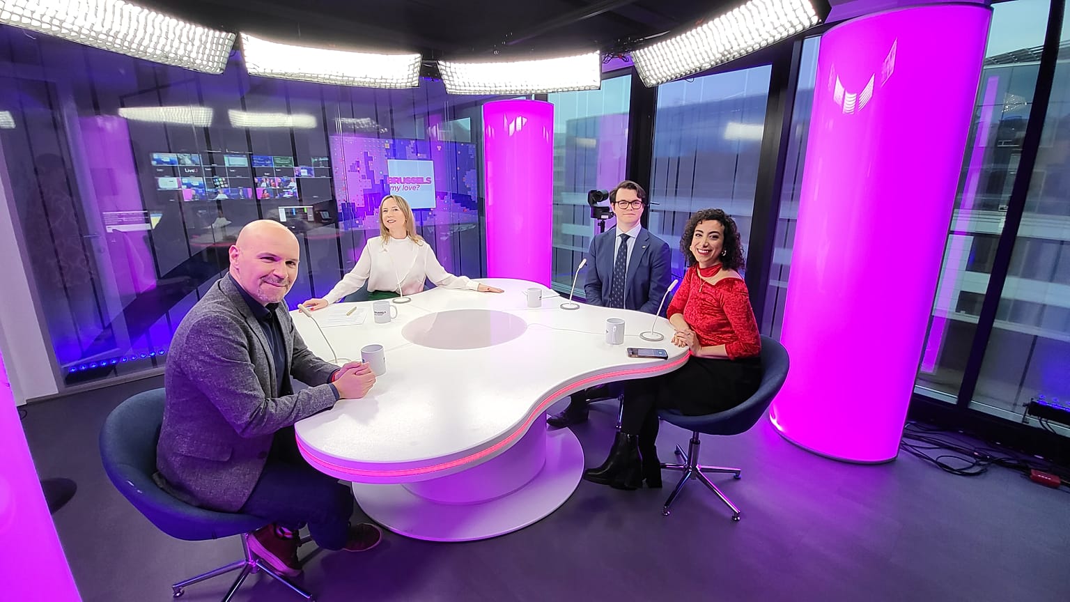 Meábh Mc Mahon with Petros Fassoulas, Soundous Boualam and Robert Tyler