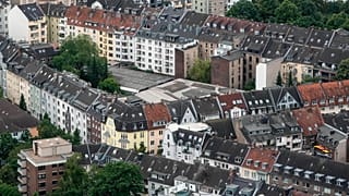 Apartment blocks in Düsseldorf, Germany.