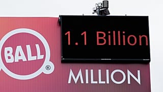 A billboard advertising the Powerball lottery in Portland, Oregon, 15 December 2025