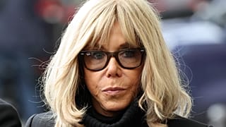 Brigitte Macron arrives ahead of the ceremony outside "La Belle Equipe" bar in Paris, 13 November, 2025 