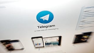 The website of the Telegram messaging app is seen on a computer's screen in Beijing, 13 June, 2019