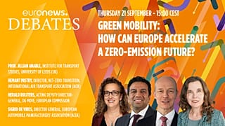 Join us for the latest Euronews Debate on green mobility which takes place during Mobility Week 2023.