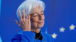 President of European Central Bank Christine Lagarde attends a press conference following a meeting of the ECB governing council in Frankfurt, Germany, Thursday, 30 Jan 2025.