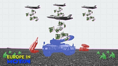 Revenues from the sale of weapons and military services by the world's biggest arms companies have reached a record high due to rising geopolitical tensions.