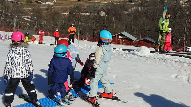 The ski area that remains open is suited to families and beginners.